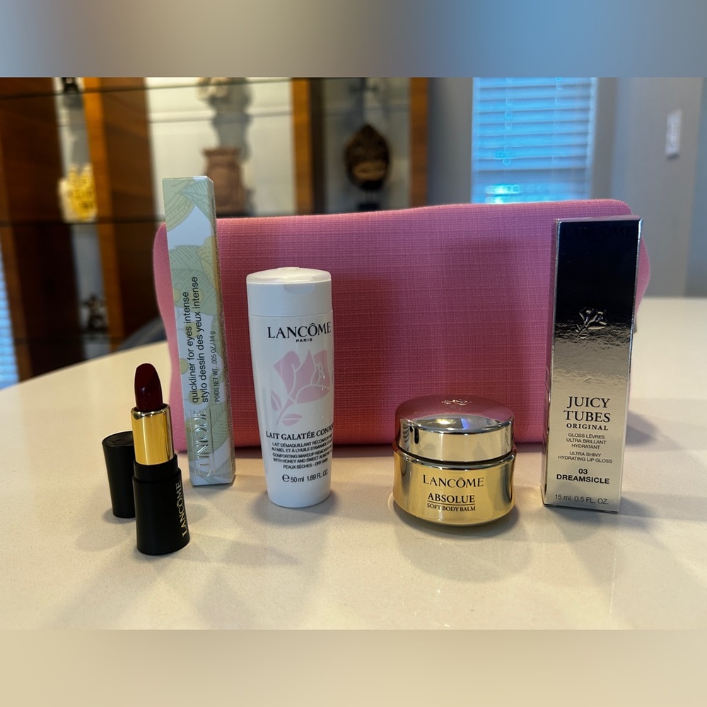 Lancôme Absolue Set with Pink Bag
